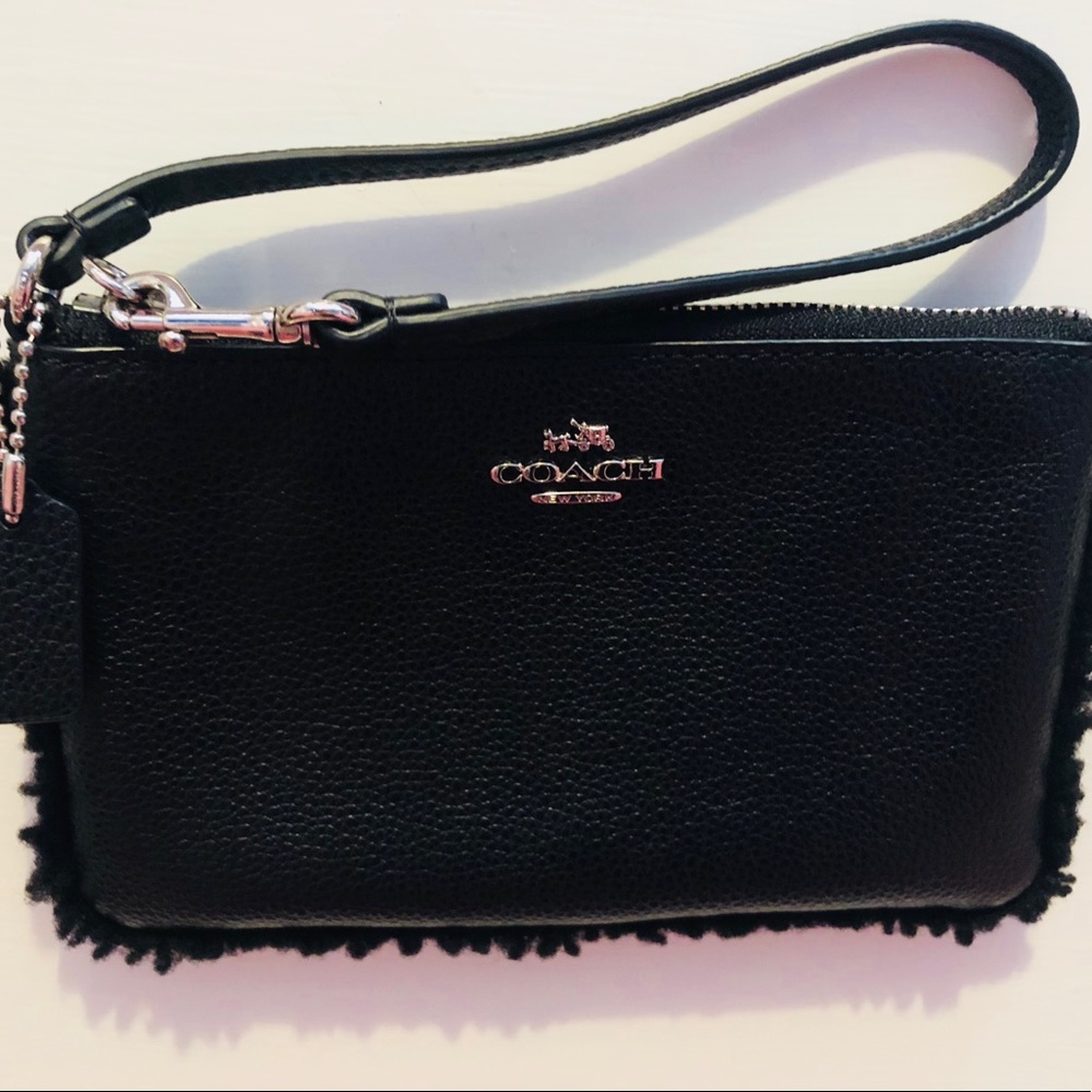 Black Coach Wristlet